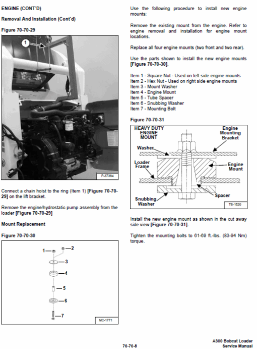 Bobcat A300 Skid-Steer Loader Service Manual - Image 4