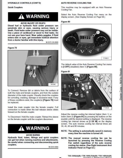 Bobcat T35.130, T35.130S, T35.140, T35.140S versaHANDLER Telescopic Service Repair Manual - Image 6