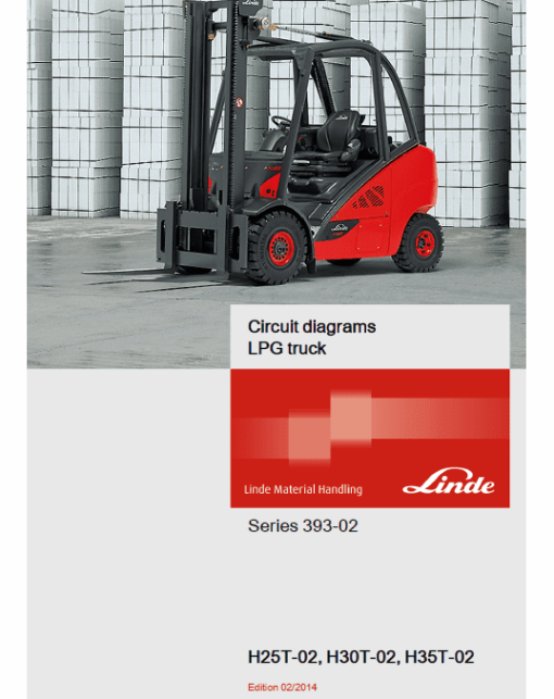 Linde Type 393 Forklift Truck H-Series: H25D-02, H30D-02, H35D-02 Repair Service Manual - Image 7