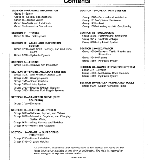 John Deere 70D Excavator Technical Manual (TM1407 and TM1408) - Image 7