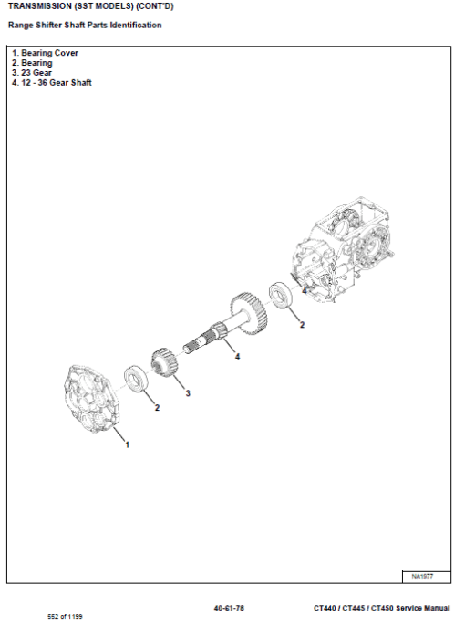 Bobcat CT440, CT445 and CT450 Compact Tractor Service Manual - Image 5