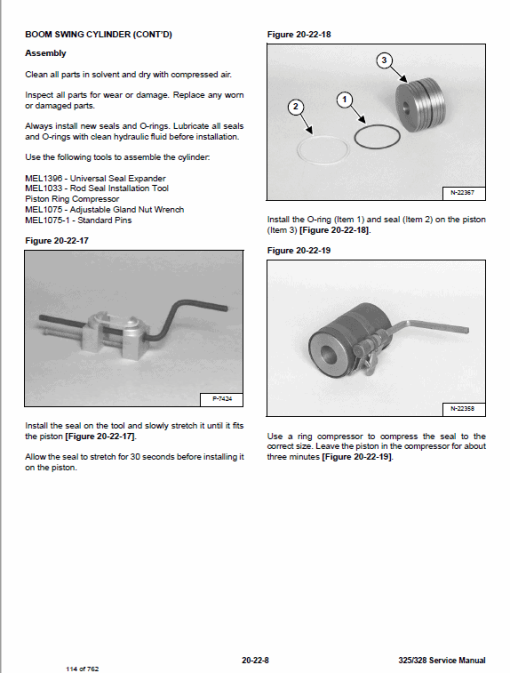 Bobcat 325 and 328 Compact Excavator Service Manual - Image 2