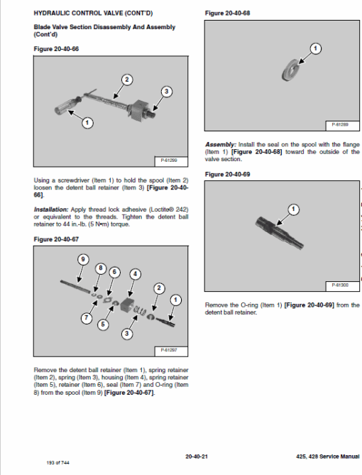 Bobcat 425 and 428 Compact Excavator Service Manual - Image 4