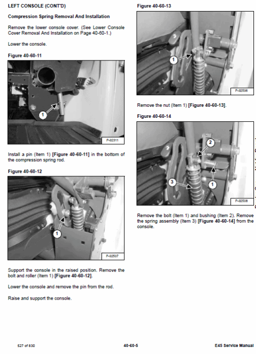 Bobcat E45 Compact Excavator Service Manual - Image 6