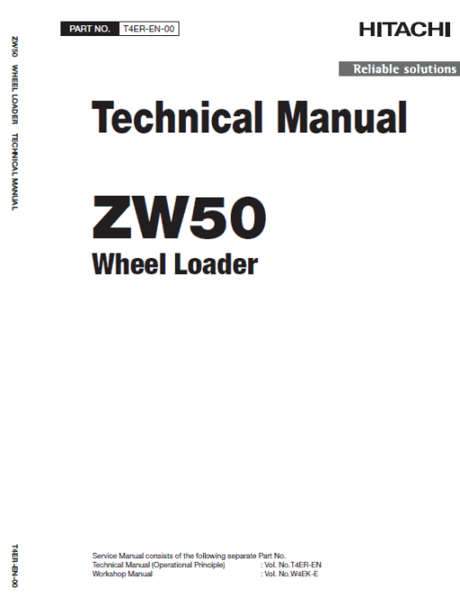 Hitachi ZW30, ZW40, ZW50 Wheel Loader Service Repair Manual - Image 6