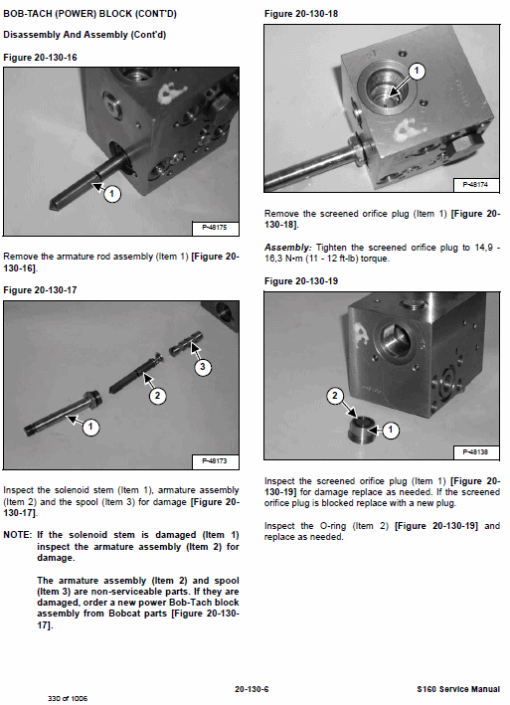 Bobcat S160 Skid-Steer Loader Service Manual - Image 7