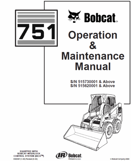 Bobcat 751 Skid-Steer Loader Service Manual - Image 5