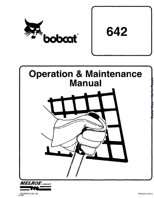 Bobcat 641, 642 and 643 Skid-Steer Loader Service Manual - Image 6