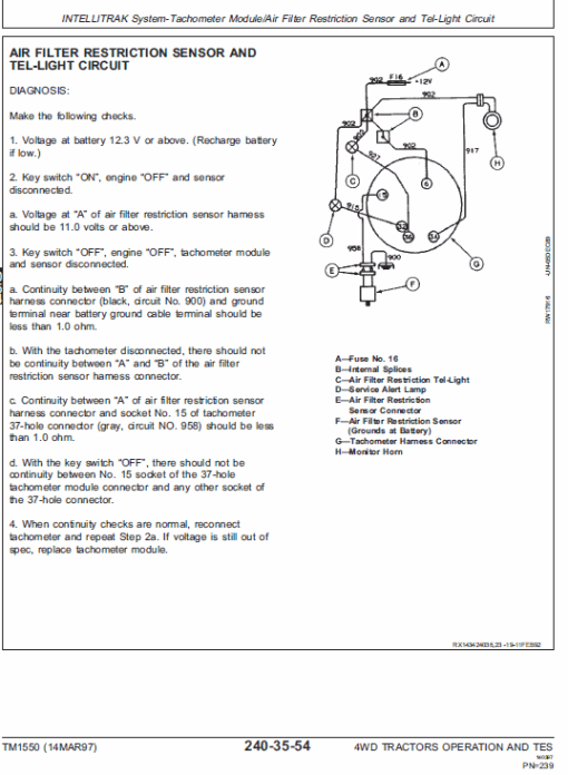 John Deere 8570, 8770, 8870, 8970 Tractor Technical Manual (TM1549) - Image 2