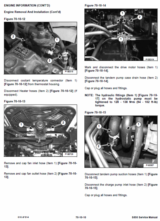 Bobcat S850 Skid-Steer Loader Service Manual - Image 5