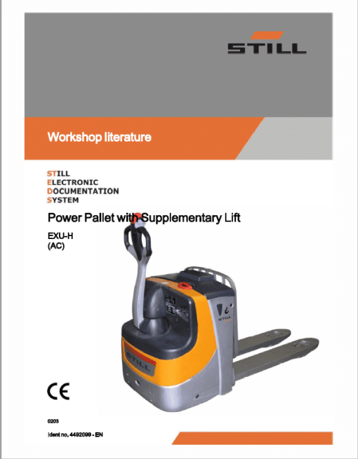 Still EXU-H, EXU-S, EXU-SF, EXU 16-20 Pallet Truck Workshop Repair Manual - Image 7