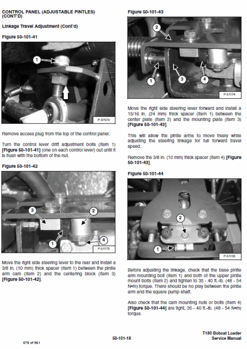 Bobcat T180 Turbo, T180 Turbo High Flow Loaders Service Manual - Image 5