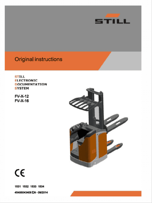 Still FS-X33,FU-X20,FV-X12, FVX16 Sit on Pallet Truck Workshop Repair Manual - Image 6