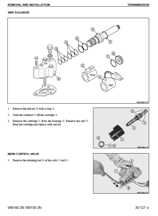 Komatsu WB140-2N and WB150-2N Backhoe Loader Service Manual - Image 6