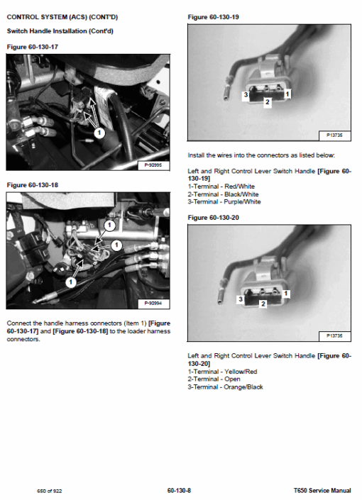 Bobcat T650 Loader Repair Service Manual - Image 5