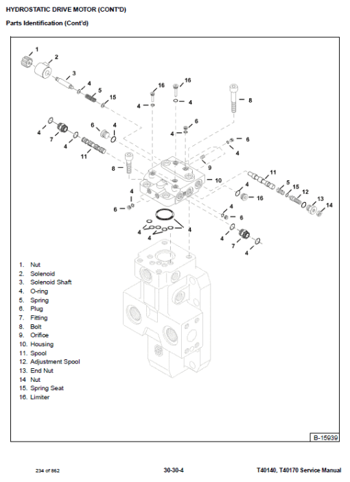 Bobcat T40140, T40170, T40180 Telescopic Handler Service Repair Manual - Image 6