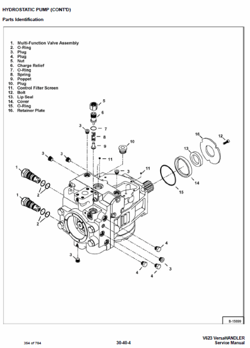 Bobcat V623 VersaHANDLER Telescopic Service Manual - Image 5