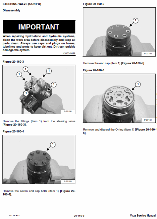 Bobcat V723 VersaHANDLER Telescopic Service Repair Manual - Image 6