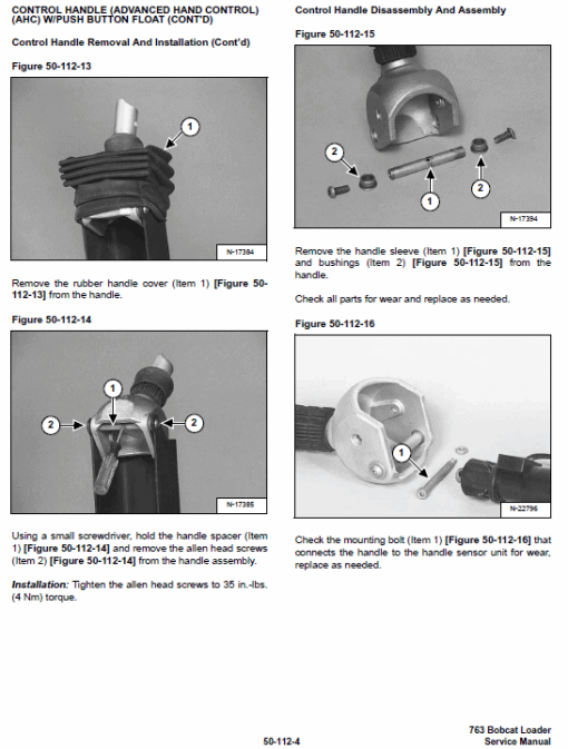 Bobcat 763 G-Series Skid-Steer Loader Service Manual - Image 4