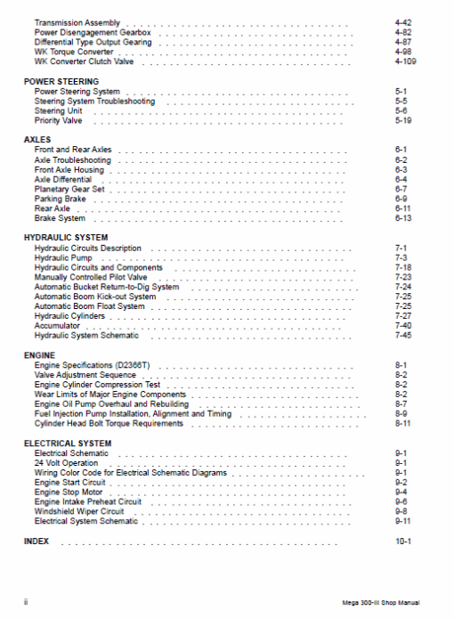 Doosan Daewoo Mega 300-III Loader Service Manual - Image 6