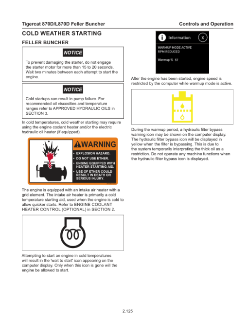 Tigercat 870D, L870D Feller Buncher Repair Service Manual - Image 4