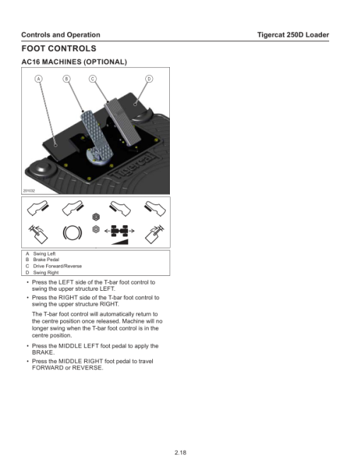 Tigercat 250D Loader Repair Service Manual - Image 2