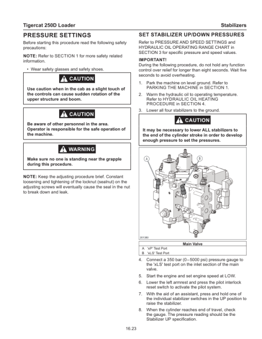 Tigercat 250D Loader Repair Service Manual - Image 5