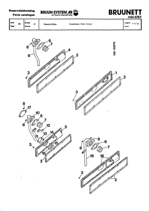 Bruunett 678 FMG Forwarders (SN YEAR 1986) Parts Catalog Manual - Image 3