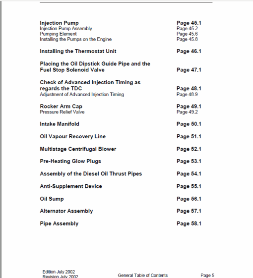 OM Pimespo LDW 2204/T CHD Engine For Forklift Trucks Shop Manual - Image 3