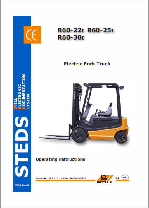 Still Electric Fork Truck R60: R60-22 R60-25 R60-30, R60-35 R60-40 R60-45 R60-50 Workshop Manual - Image 5