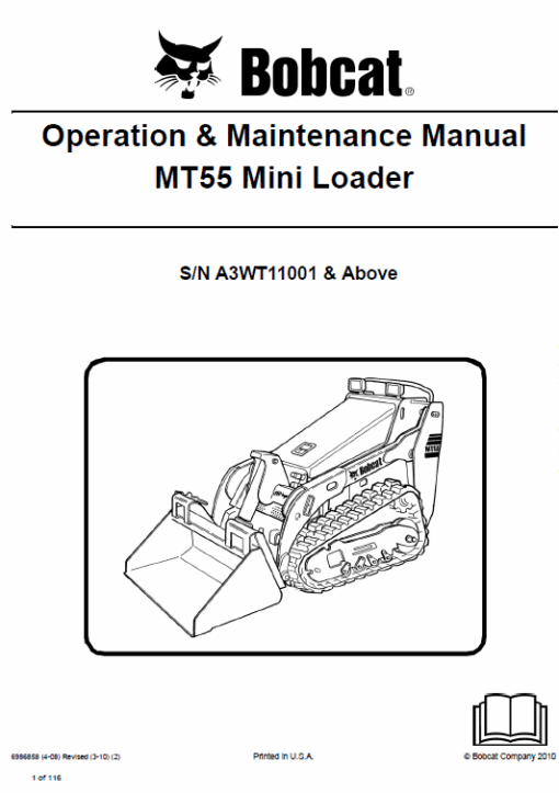 Bobcat MT52 and MT55 Mini Loader Service Manual - Image 5