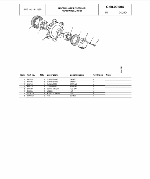 OM Pimespo XE12, XE15 and XE18 Series 4016 , 4017 Forklift Workshop Repair Manual - Image 7