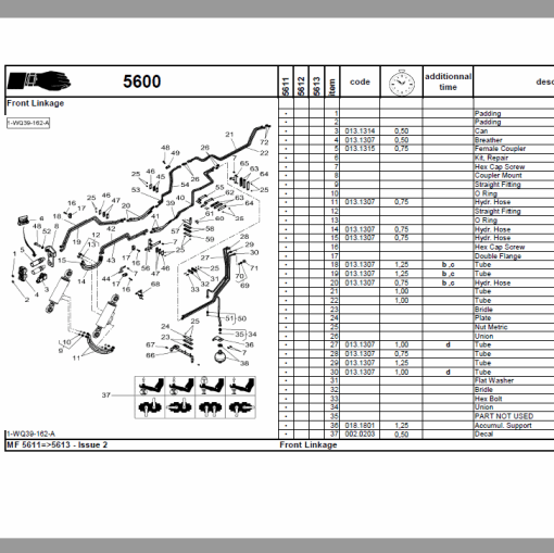 Massey Ferguson 5611, 5612, 5613 Tractors Repair Service Manual - Image 6