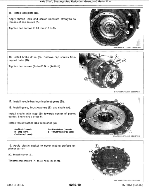 John Deere 495D Excavator Repair Technical Manual - Image 8