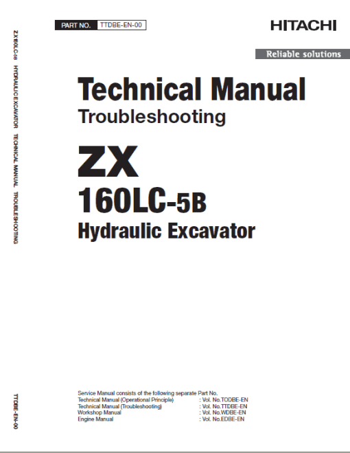 Hitachi ZX160LC-5A and ZX160LC-5B Excavator Service Repair Manual - Image 4