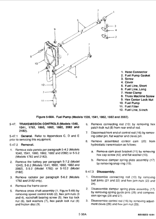 Cub Cadet 1340, 1535, 1541 and 1782 Service Manual - Image 7