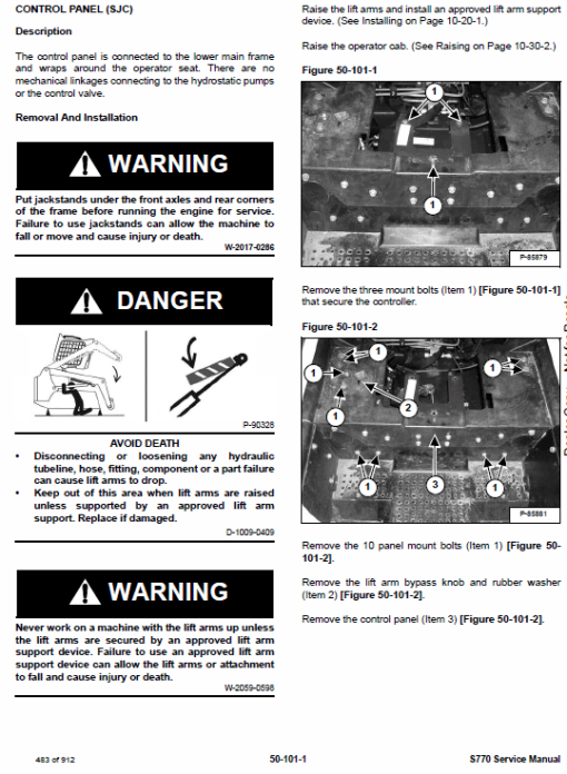 Bobcat S770 Skid-Steer Loader Service Manual - Image 4