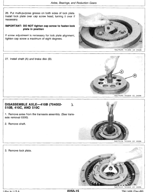 John Deere 410B, 410C, 510B, 510C Backhoe Loader Technical Manual - Image 8