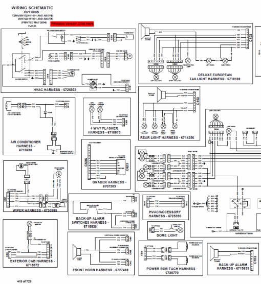 Bobcat T250 Turbo and Turbo High Flow Track Loader Service Manual - Image 8