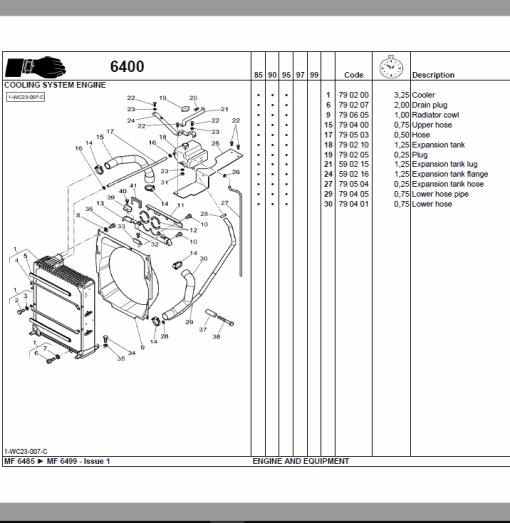 Massey Ferguson 6485, 6490, 6495, 6497, 6499 Tractor Service Manual - Image 10