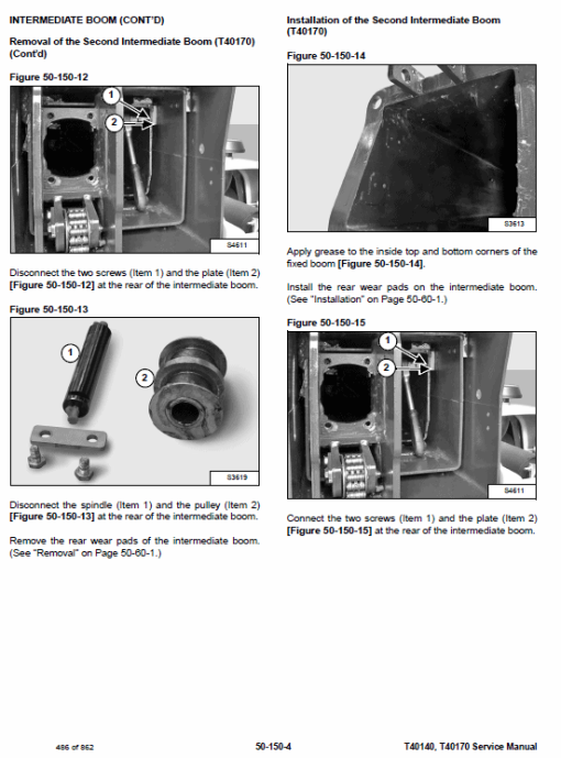 Bobcat T40140, T40170, T40180 Telescopic Handler Service Repair Manual - Image 7