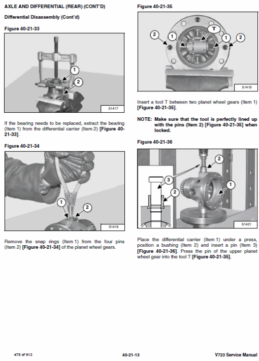 Bobcat V723 VersaHANDLER Telescopic Service Repair Manual - Image 7