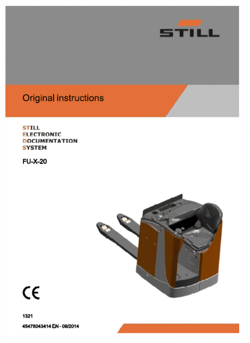 Still FS-X33,FU-X20,FV-X12, FVX16 Sit on Pallet Truck Workshop Repair Manual - Image 7