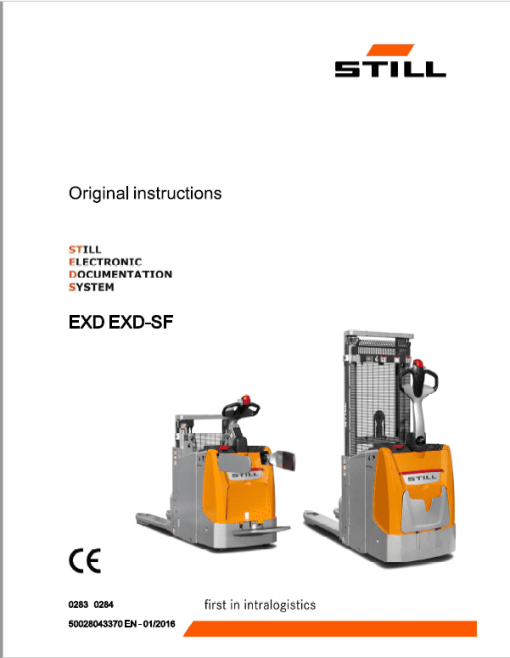 Still EXD-18, EXD-20, EXD-S-20 Double Pallet Stacker Workshop Repair Manual - Image 7