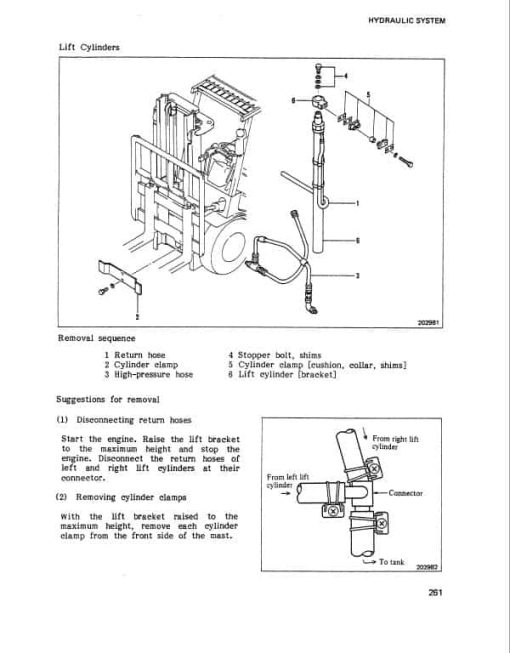 Mitsubishi FG35, FG40 Forklift Lift Truck Service Manual - Image 5