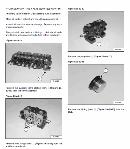 Bobcat 320, 320L and 322 Excavator Service Manual - Image 7