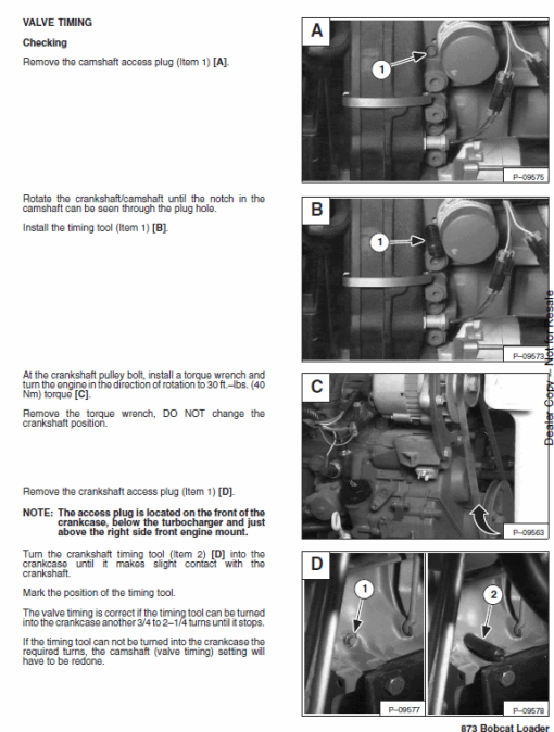 Bobcat 873 Skid-Steer Loader Service Manual - Image 6