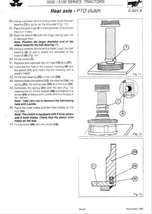 Massey Ferguson 3095, 3115, 3120, 3125, 3140 Tractor Service Manual - Image 5