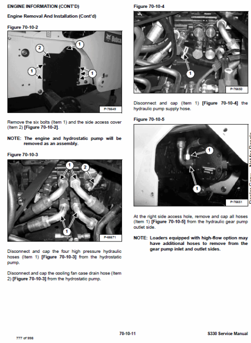 Bobcat S330 Skid-Steer Loader Service Manual - Image 6