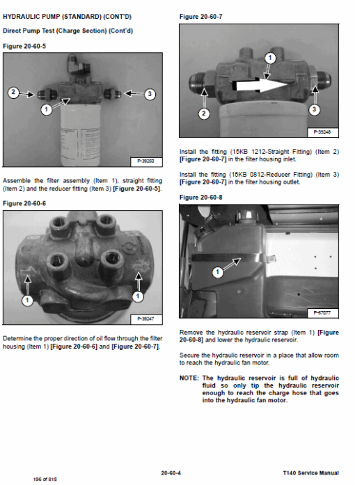 Bobcat T140 Compact Loader Service Manual - Image 3